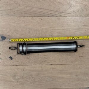 THINK ROYLN Black and Gray Crossbody Bag Strap